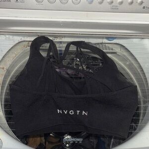 NVGTN Strappy Black Sports Bra